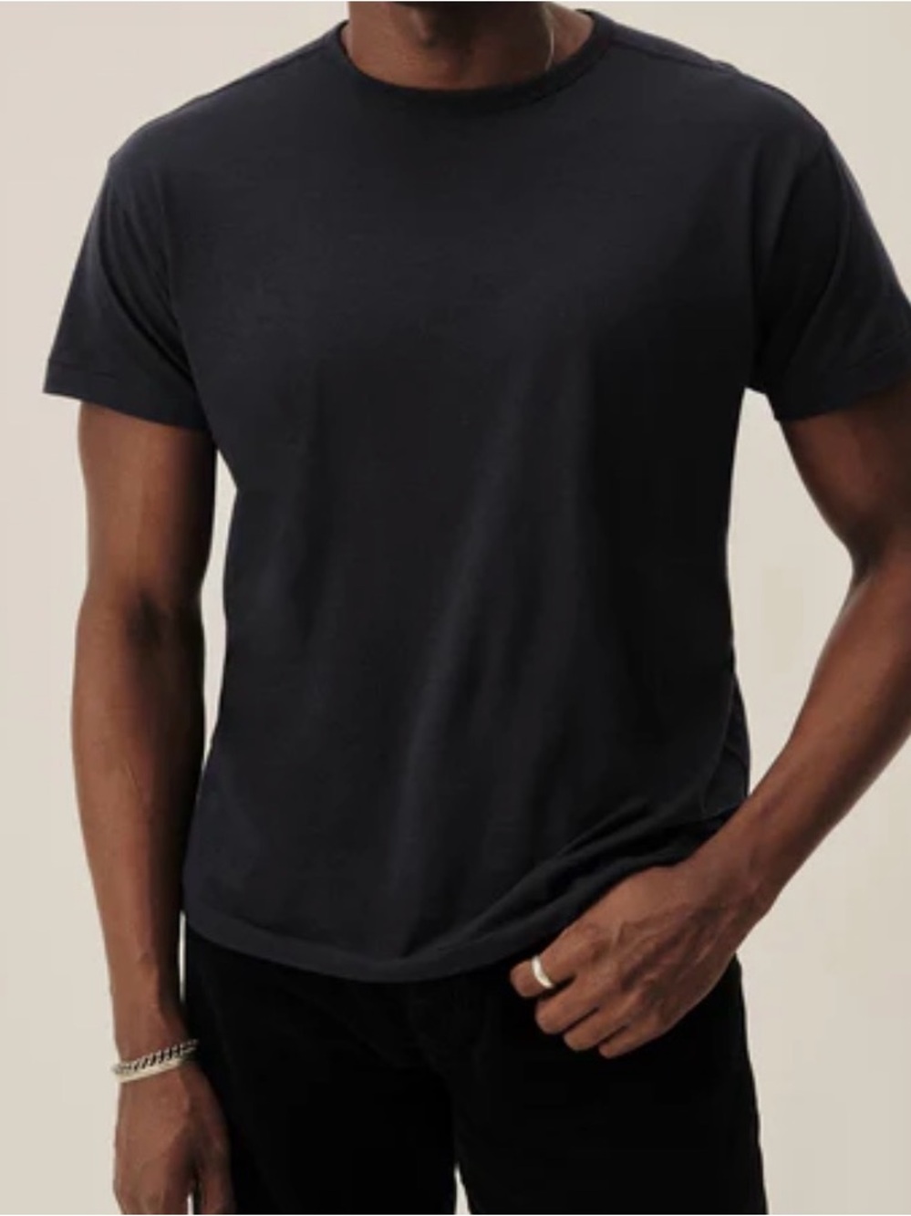 Buck Mason Black Crewneck Short Sleeve Tee